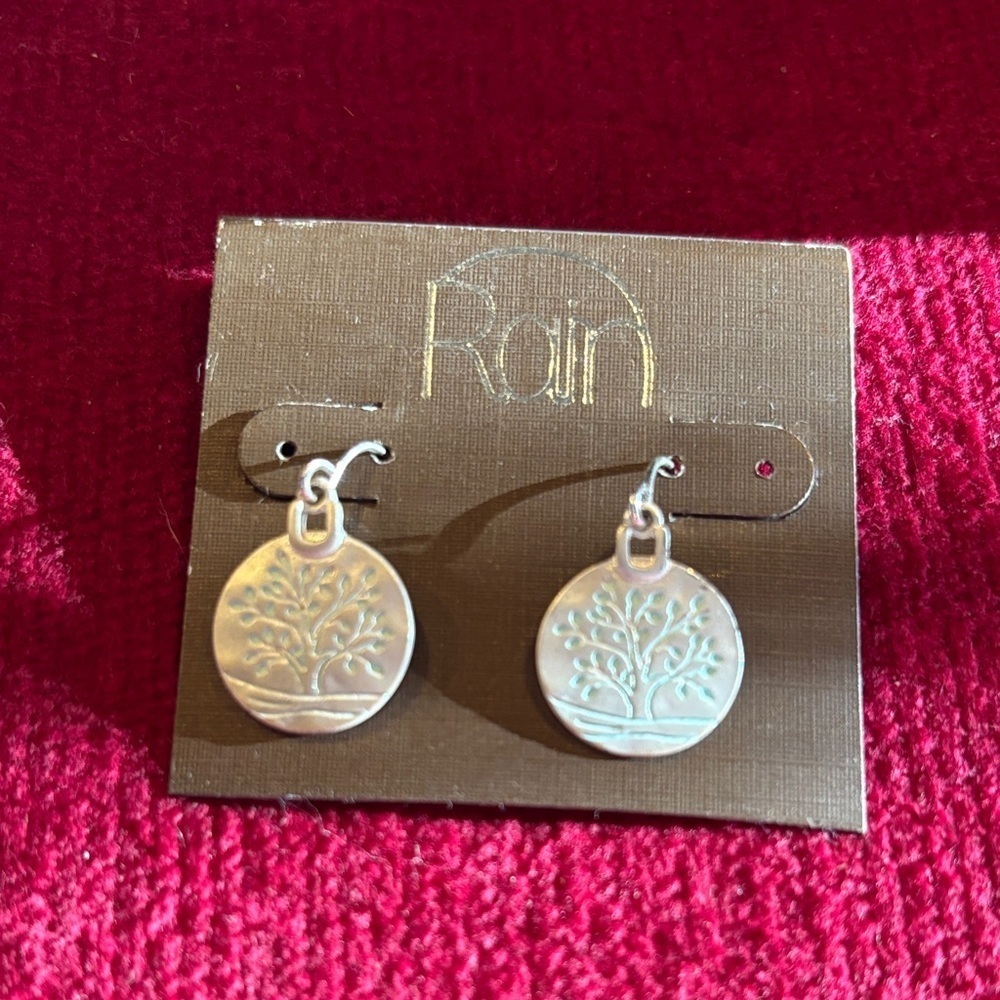 Rain Silver Tree Earrings